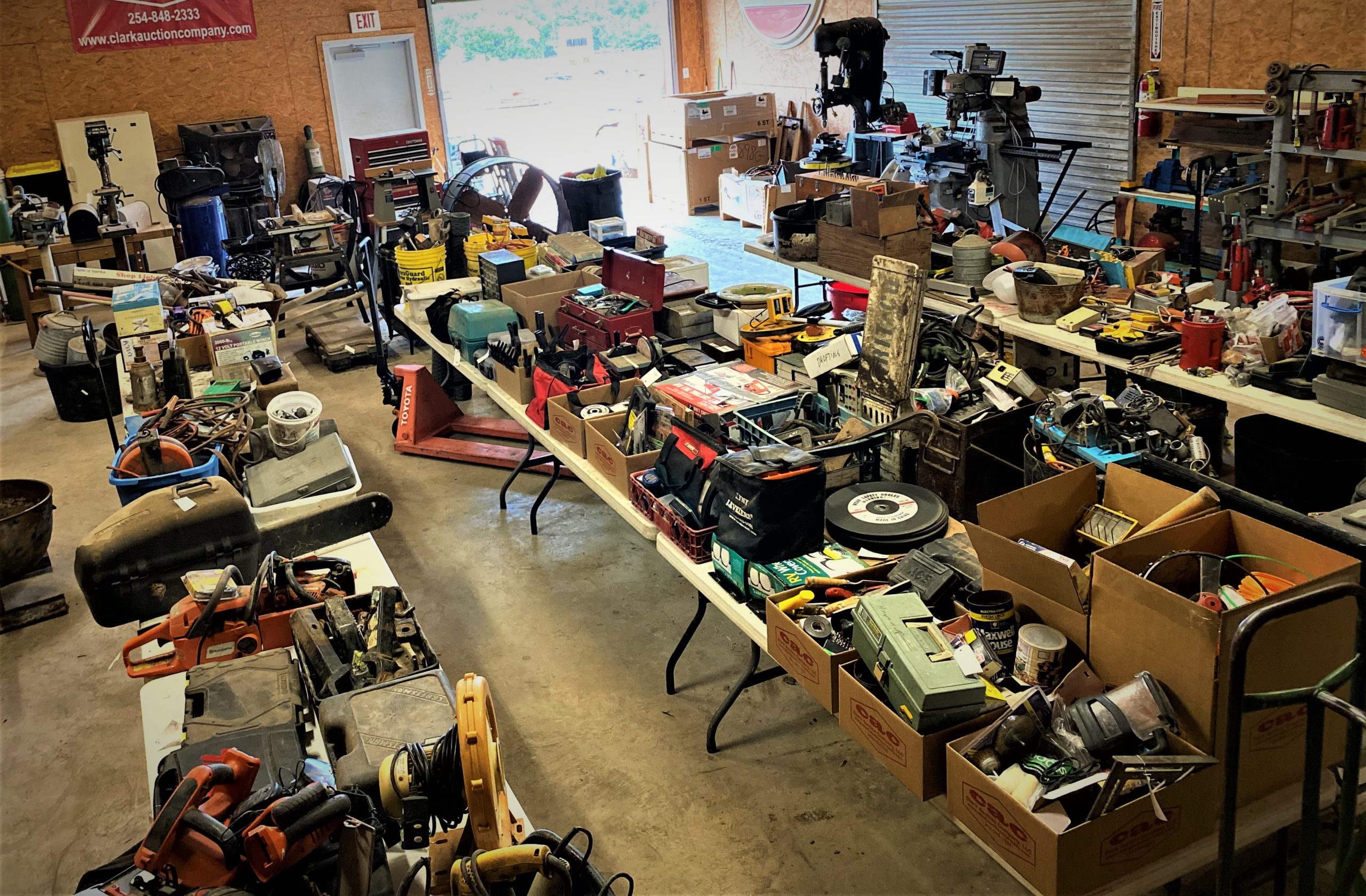 MASSIVE Online Liquidation of Woodworking Tools & Electrical Shop Tools Clark Auction Company
